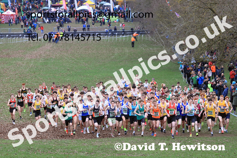 Mens Under-20s 2026 UK CAU Inter Counties Cross Country, Wollaton Park, Nottingham. Photo: David T. Hewitson/Sports for All Pics